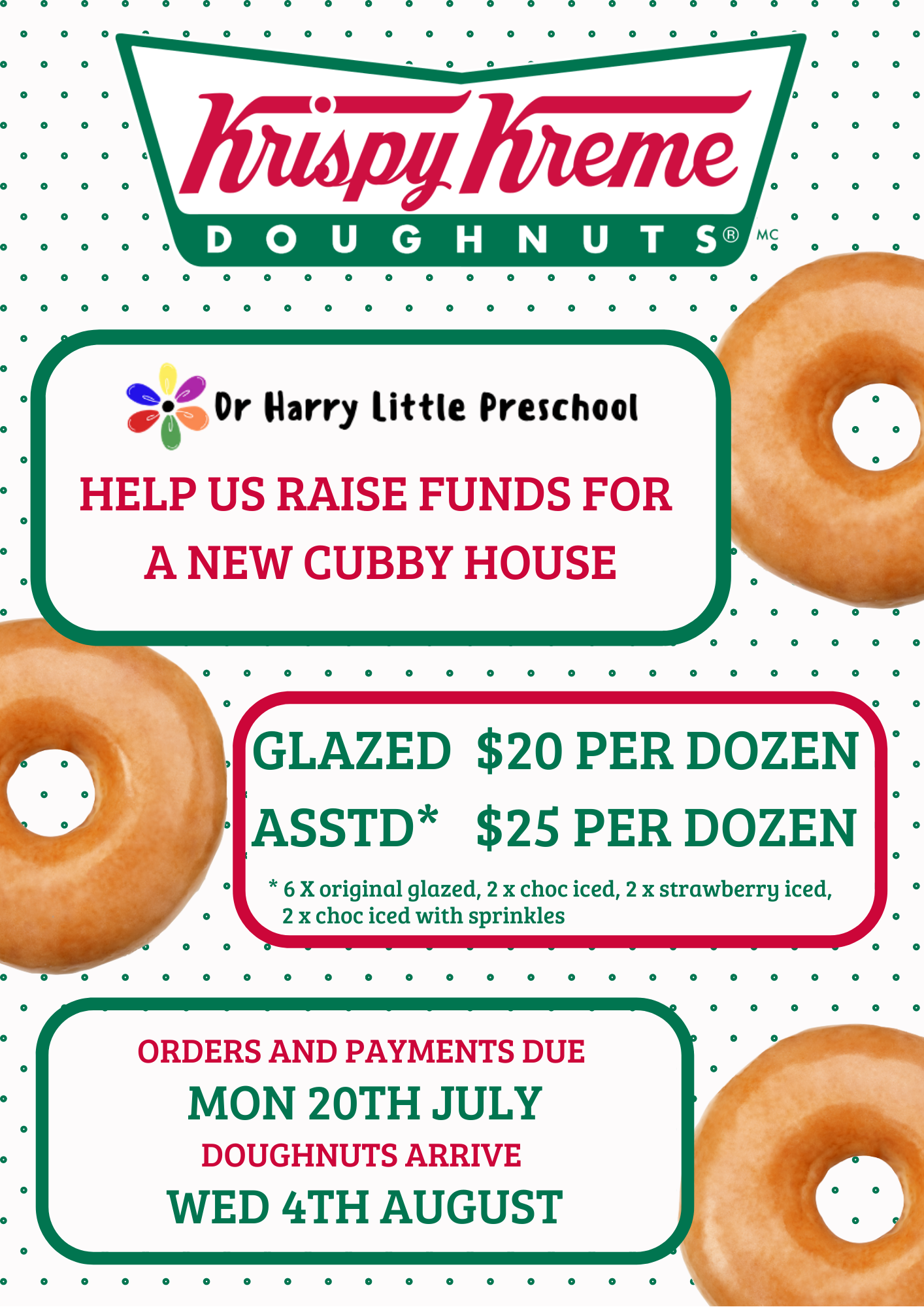 Krispy Kreme Fundraiser Flyer Template